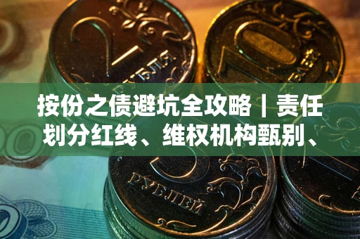 武汉按份之债避坑全攻略｜责任划分红线、维权机构甄别、纠纷处理全流程拆解