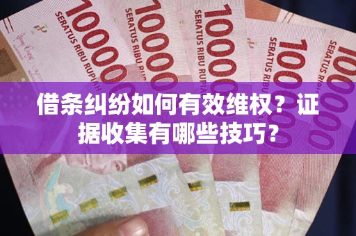 武汉借条纠纷如何有效维权？证据收集有哪些技巧？