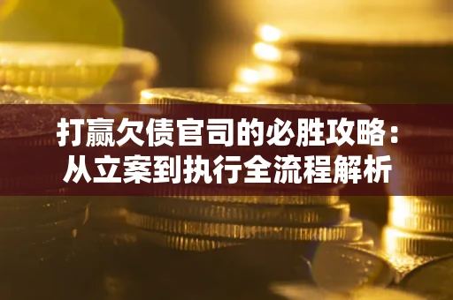 武汉打赢欠债官司的必胜攻略：从立案到执行全流程解析